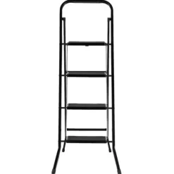 Huishoudtrap 4 Treden - Zwart - Anti-Slip - Keukentrap