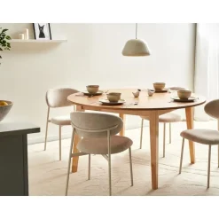 HUNTLEY - Eettafel - Lichtbruin - 140 cm - MDF