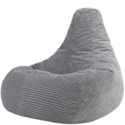 icon - Dalton XL Zitzak Fauteuil - Gaming - Ribfluweel - Grijs