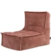 icon - Dolce Lounge Zitzak - Ligstoel - Ribfluweel Fauteuil - Oud roze
