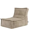 icon - Dolce Lounge Zitzak - Ligstoel - Ribfluweel Fauteuil - Beige