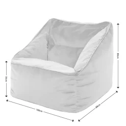 icon Zitzak en Poef Natalia - Fluwelen Zitzak - Marineblauw