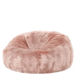 icon Zitzak Hacienda - Zitzak van Imitatiebont - Rozerood