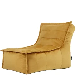 icon Zitzak Lounger Dolce - Fluwelen Zitzak - Geel