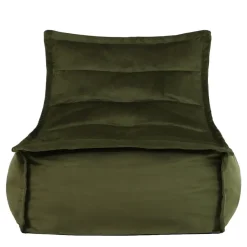 icon Zitzak Lounger Dolce - Fluwelen Zitzak - Olijfgroen