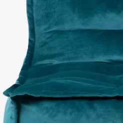 icon Zitzak Lounger Dolce - Fluwelen Zitzak - Blauwgroen