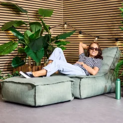 icon Zitzak Lounger en Poef Dolce - Zitzak Buiten - Saliegroen