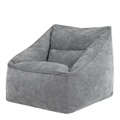 icon Zitzak Natalia - Chenille Zitzak Fauteuil - Grijs