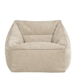 icon Zitzak Natalia - Chenille Zitzak Fauteuil - Beige