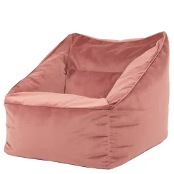 icon Zitzak Natalia - Fluwelen Zitzakfauteuil - Oud roze