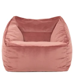 icon Zitzak Natalia - Fluwelen Zitzakfauteuil - Oud roze