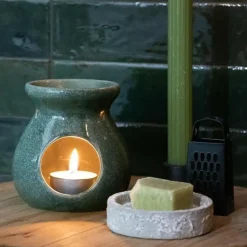 Ideas4seasons Amberblokjes/geurblokjes - eucalyptus geur - 3x stuks