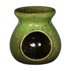 Ideas4seasons Geurbrander - amberblokjes/olie - keramiek - groen