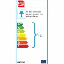 Industriele tafellamp Bame - 20x29x33 cm - Zilver - Zilverkleurig