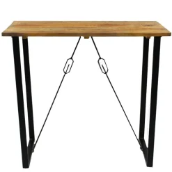 Industriële bartafel Vegas 130x70x110 cm Mangohout - Mangohout - Bruin