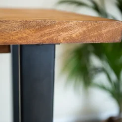 Industriële bartafel Vegas 130x70x110 cm Mangohout - Mangohout - Bruin