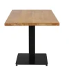 Industriële bistrotafel 60x60 vierkant metaal mangohout 60x60x73 cm