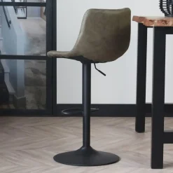 Industriële Draaibare Barkruk Boran Groen - Verstelbaar - Zonder Armleuningen