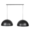Industriële hanglamp Dacia 2-lichts antraciet rond 60x142x150 cm Metaal