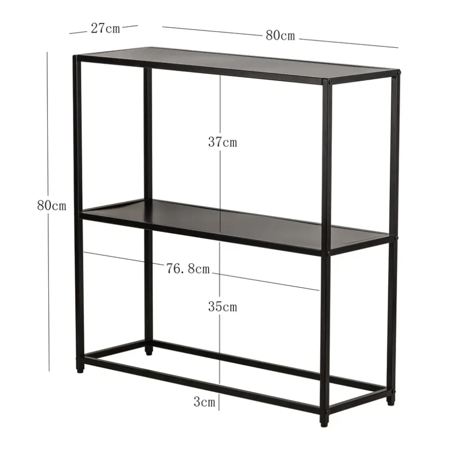 Industriële zwarte metalen consolestijl