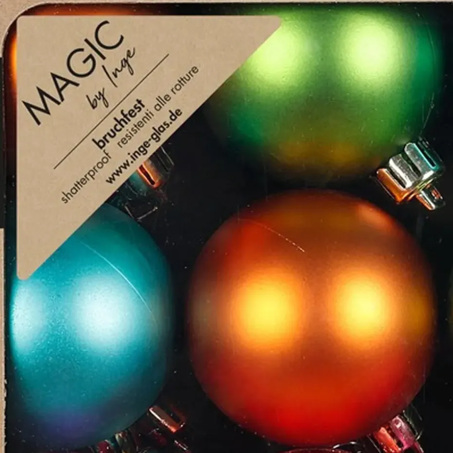 Inge Christmas Decor Kerstballen - 24x - 6 cm - gekleurd