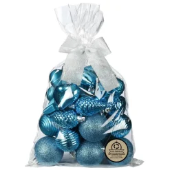 Inge Christmas kerstballen - 30x - kunststof - turquoise