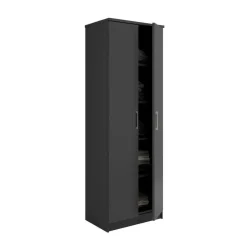 Interiax Kledingkast 'Amelie' - Antraciet - 2 Deurs - 180x80x40 cm