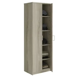 Interiax Kledingkast 'Amelie' - Sonoma Eik - 2 Deurs - 180x60x40 cm