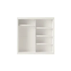 Interiax Kledingkast 'Mila' - Wit - Schuifdeurkast - 197x182x52 cm