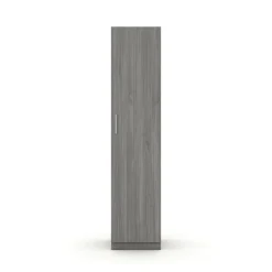 Interiax Kledingkast 'Mila' - Grijze Eik - 1 Deurs - 180x40x42 cm