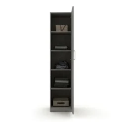 Interiax Kledingkast 'Mila' - Grijze Eik - 1 Deurs - 180x40x42 cm