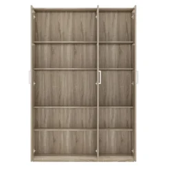 Interiax Kledingkast 'Mila' - Sonoma Eik - 3 Deurs - 180x120x42 cm