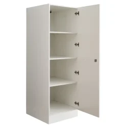 Interiax WASHWALL 'Mary' Wasmachine Opbergkast Wit - 162x50x67.5 cm