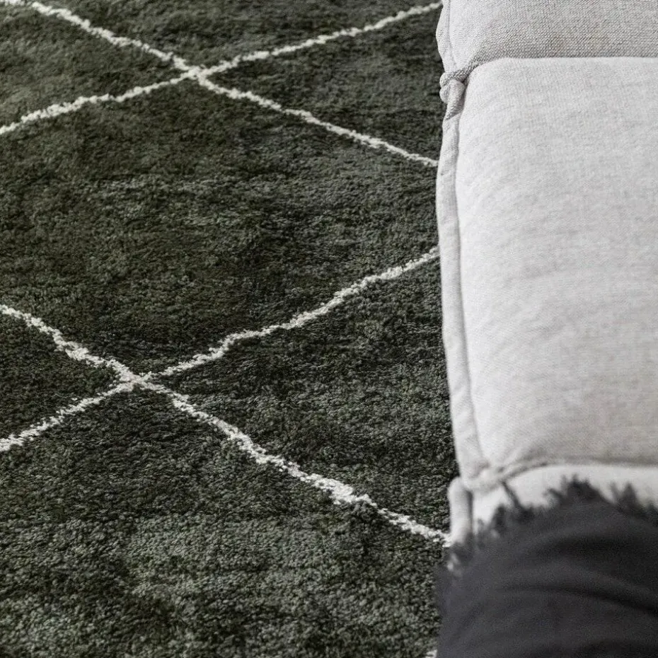 Interieur05 berber vloerkleed Nea groen/cream - 330 x 240 cm