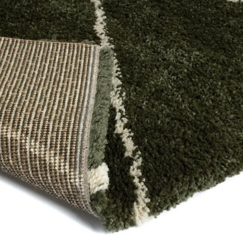 Interieur05 berber vloerkleed Nea groen/cream - 330 x 240 cm