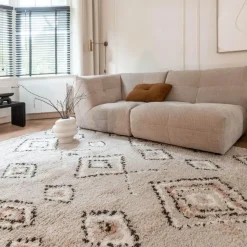 Interieur05 Berber Vloerkleed Ikat grijs/beige - 230 x 160 cm