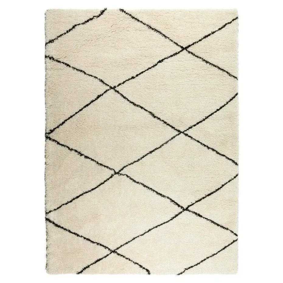 Interieur05 berber vloerkleed Nea wit/zwart - 230 x 160 cm