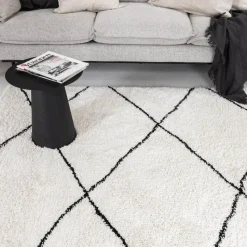 Interieur05 berber vloerkleed Nea wit/zwart - 230 x 160 cm