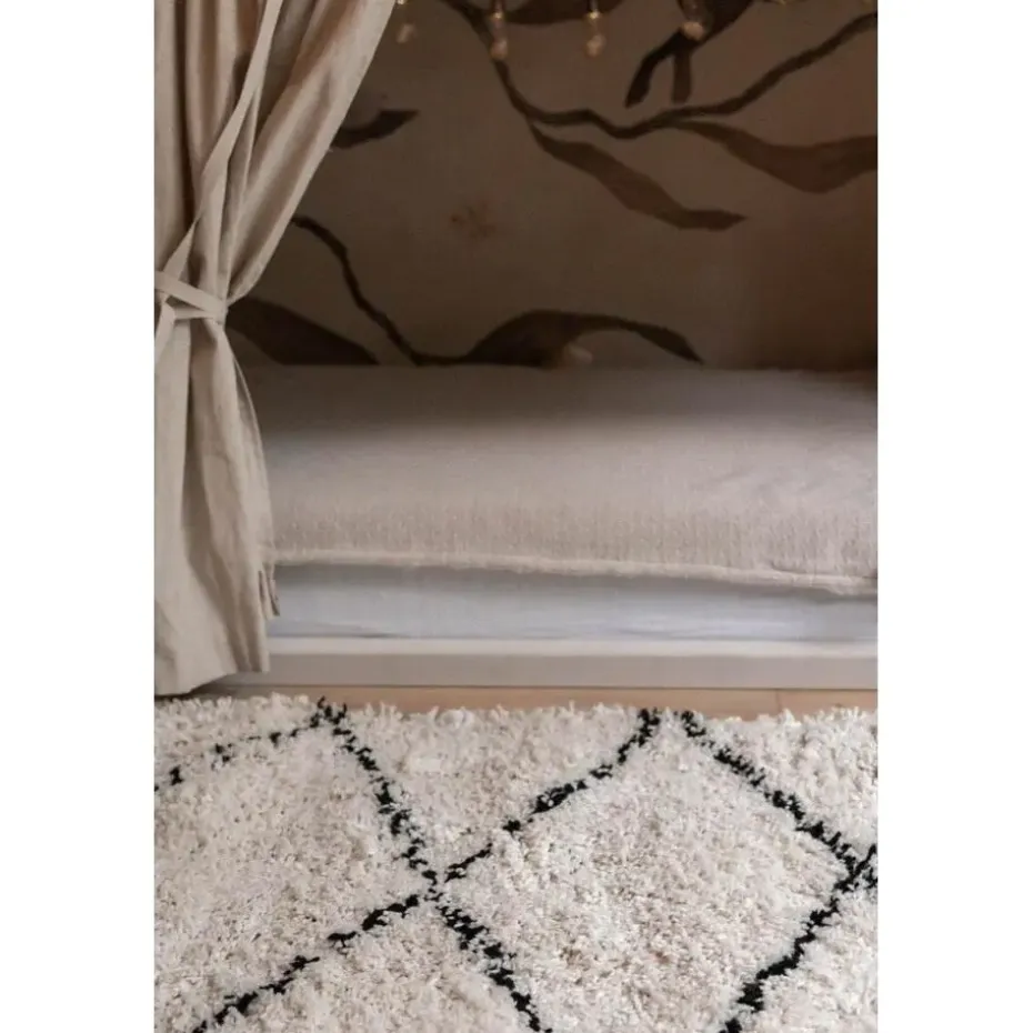 Interieur05 berber vloerkleed Nea wit/zwart - 230 x 160 cm