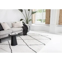 Interieur05 berber vloerkleed Nea wit/zwart - 230 x 160 cm