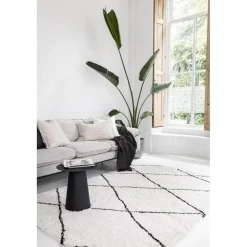 Interieur05 berber vloerkleed Nea wit/zwart - 230 x 160 cm