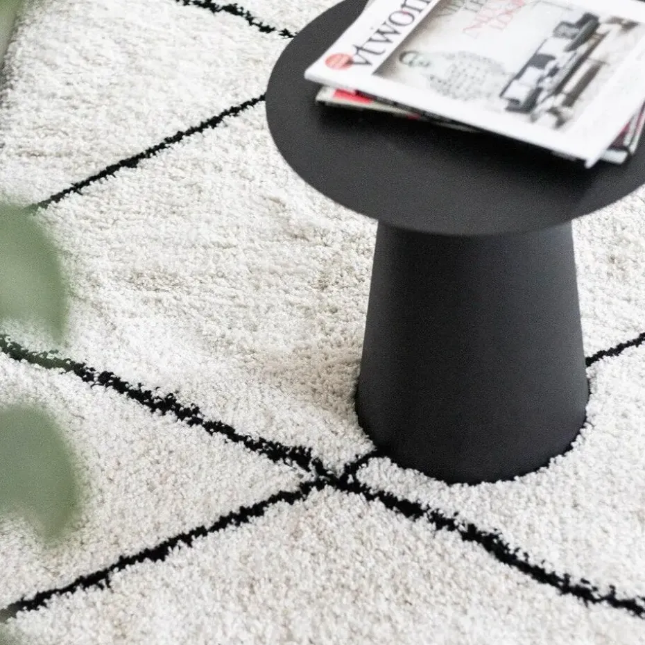 Interieur05 berber vloerkleed Nea wit/zwart - 330 x 240 cm