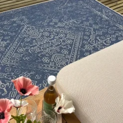 Interieur05 buitenkleed blauw Nova - 290 x 200 cm