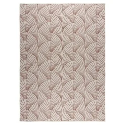 Interieur05 Buitenkleed Deco roest/wit - 230 x 160 cm