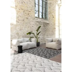 Interieur05 Buitenkleed Deco zwart/wit - 230 x 160 cm