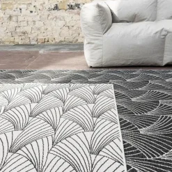 Interieur05 Buitenkleed Deco zwart/wit - 230 x 160 cm