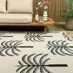 Interieur05 buitenkleed zwart/wit Oase - 340 x 240 cm