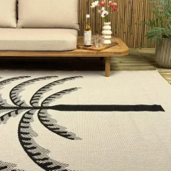 Interieur05 buitenkleed zwart/wit Breeze - 340 x 240 cm