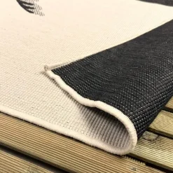 Interieur05 buitenkleed zwart/wit Breeze - 340 x 240 cm