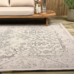 Interieur05 buitenkleed zwart/wit Nova - 340 x 240 cm